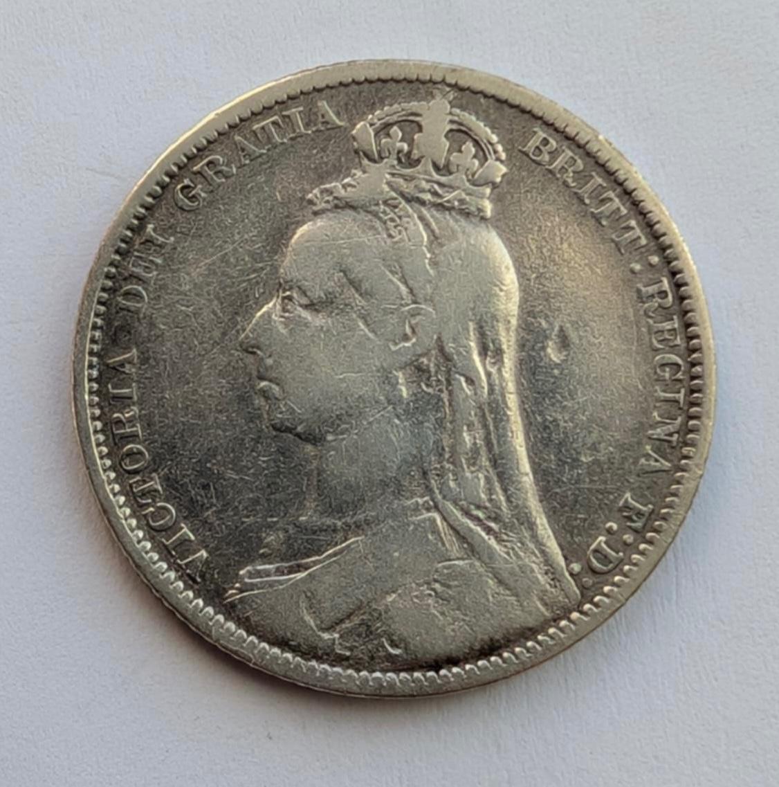 Didžioji Britanija 1 šilingas 1889