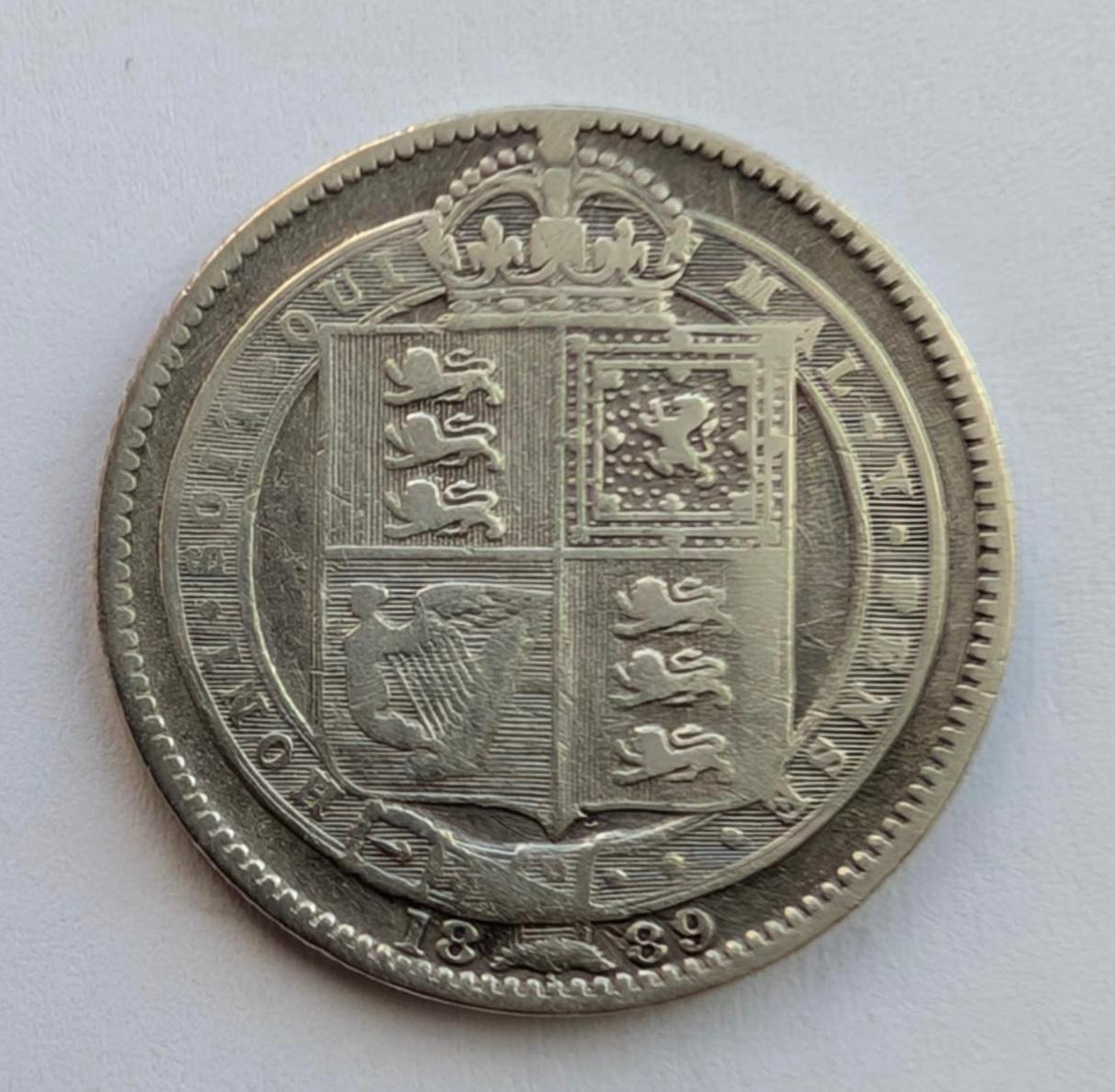 Didžioji Britanija 1 šilingas 1889
