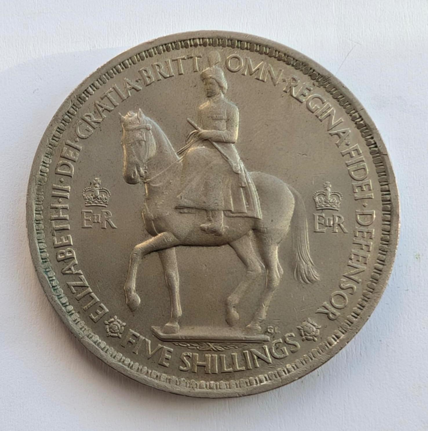 Didžioji Britanija 5 šilingai 1953