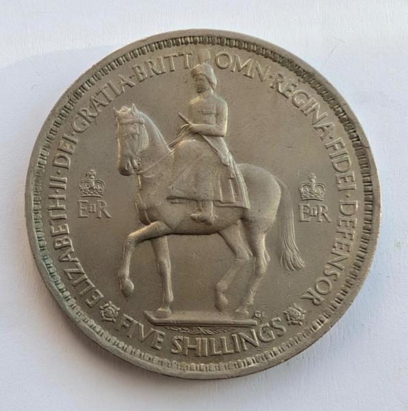 Didžioji Britanija 5 šilingai 1953