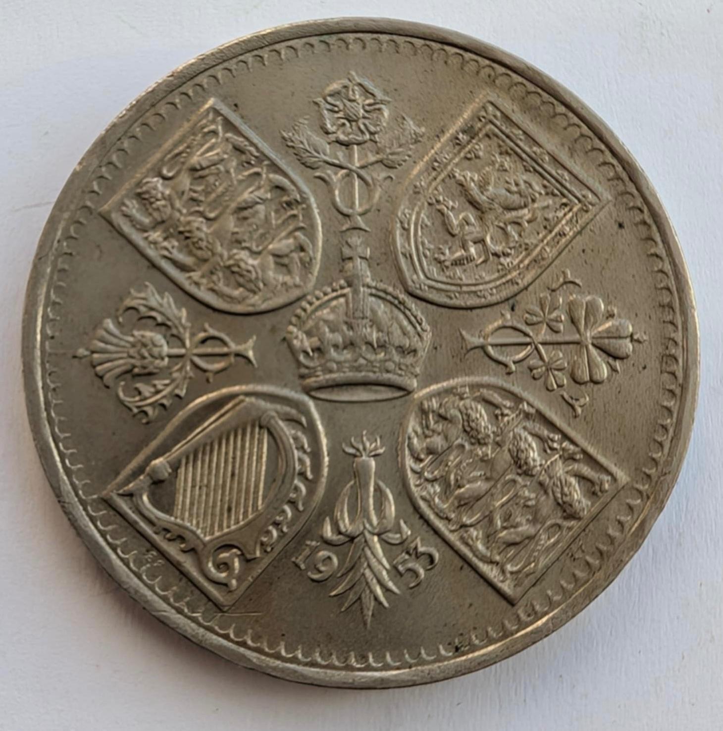 Didžioji Britanija 5 šilingai 1953