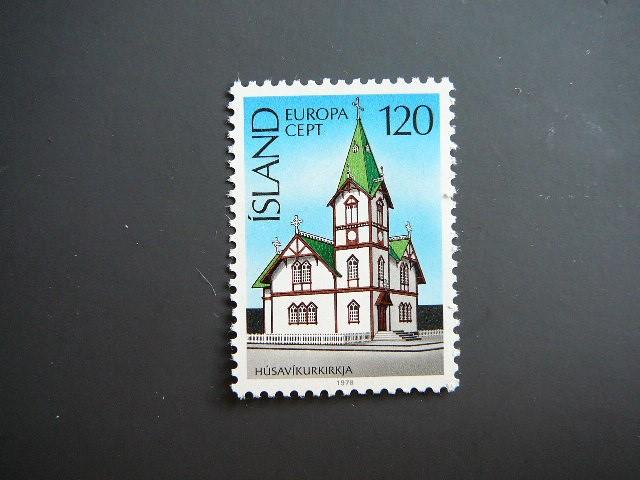 Islandija 1978 Europa Baznycia MNH Architektura