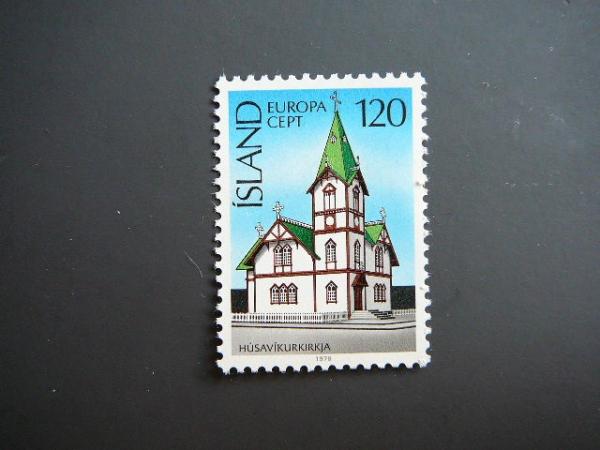 Islandija 1978 Europa Baznycia MNH Architektura