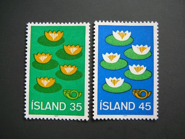 Islandija 1977 Geles Lelijos svarus MNH #