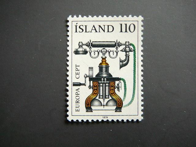 Islandija 1979 Europa Telefonas svarus MNH #