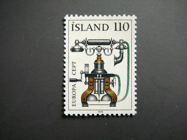 Islandija 1979 Europa Telefonas svarus MNH #