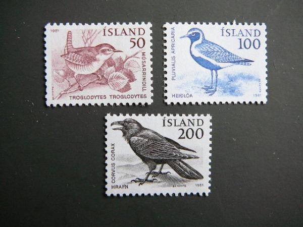 Islandija 1981 Pauksciai svarus MNH #