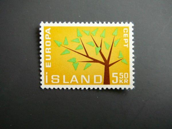 Islandija 1962 Europa Medis svarus MNH #