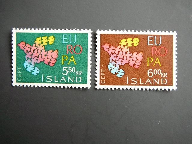 Islandija 1961 Europa Pauksciai svarus MNH #