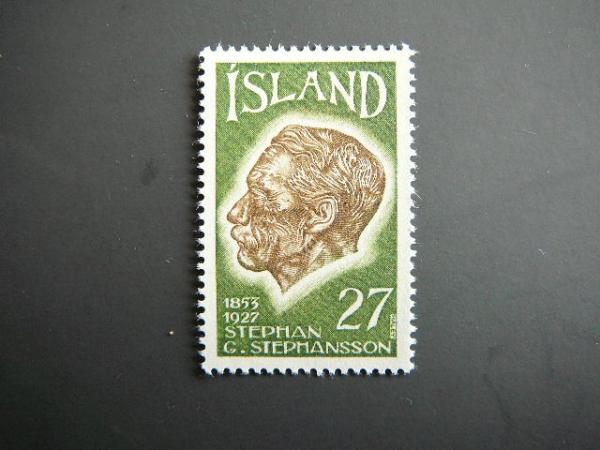 Islandija 1975 Poetas svarus MNH #