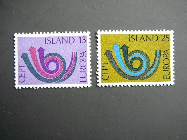 Islandija 1973 Europa Pasto ragelis svarus MNH #