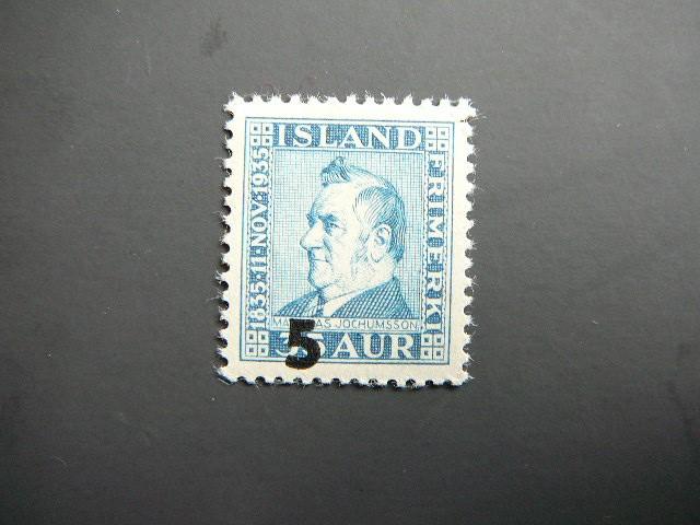 Islandija 1939 Poetas svarus MNH #