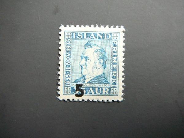 Islandija 1939 Poetas svarus MNH #