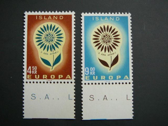 Islandija 1964 Europa Geles svarus MNH #