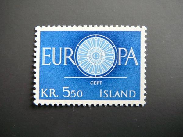Islandija 1960 Europa svarus MNH #