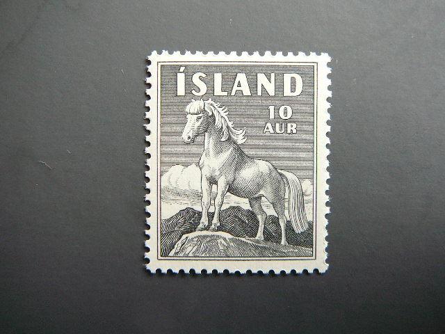 Islandija 1958 Arklys svarus MNH #