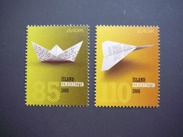 Islandija 2008 Europa Laiskai Pastas svarus MNH #