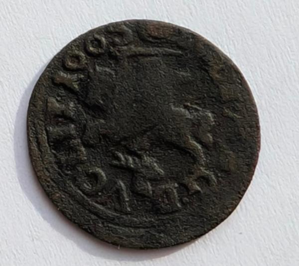 Jono Kazimiero 1665 šilingas su Elniu