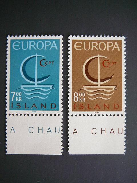 Islandija 1966 Europa Laivai svarus MNH #