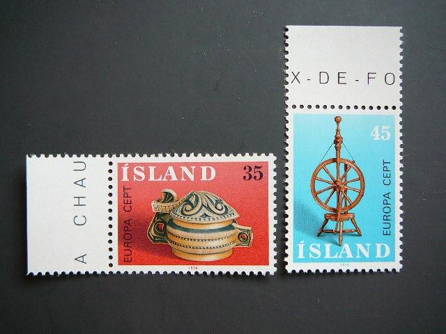 Islandija 1976 Europa Meno dirbiniai svarus MNH #