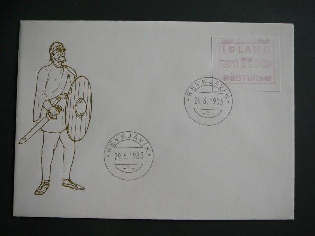 Islandija 1983 FDC  ATM PDV svarus