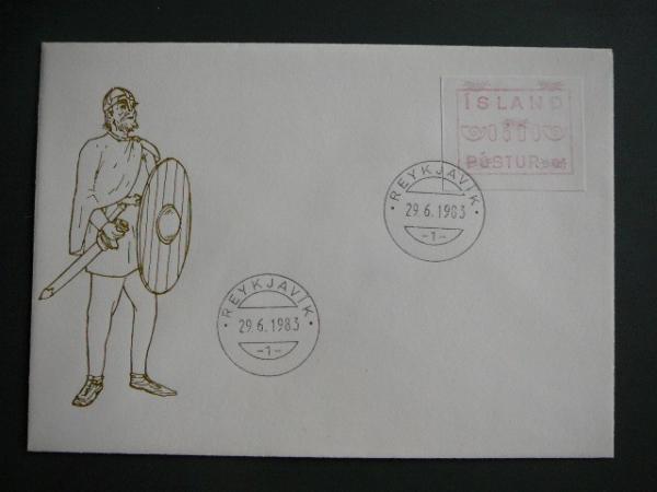 Islandija 1983 FDC  ATM PDV svarus