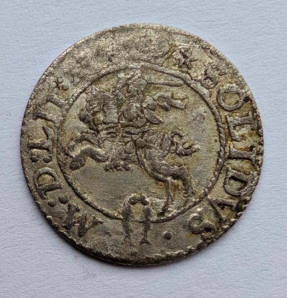 Labai retas Žygimanto Vazos 1623 šilingas RRR