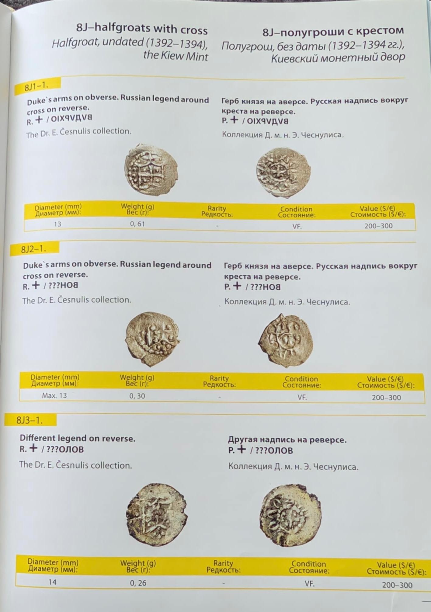 LDK Vladimiro Algirdaičio pusgrašis 1387-1394