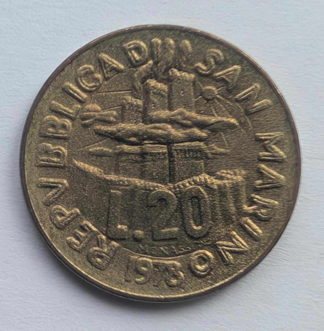 San Marinas 20 Lirų 1978