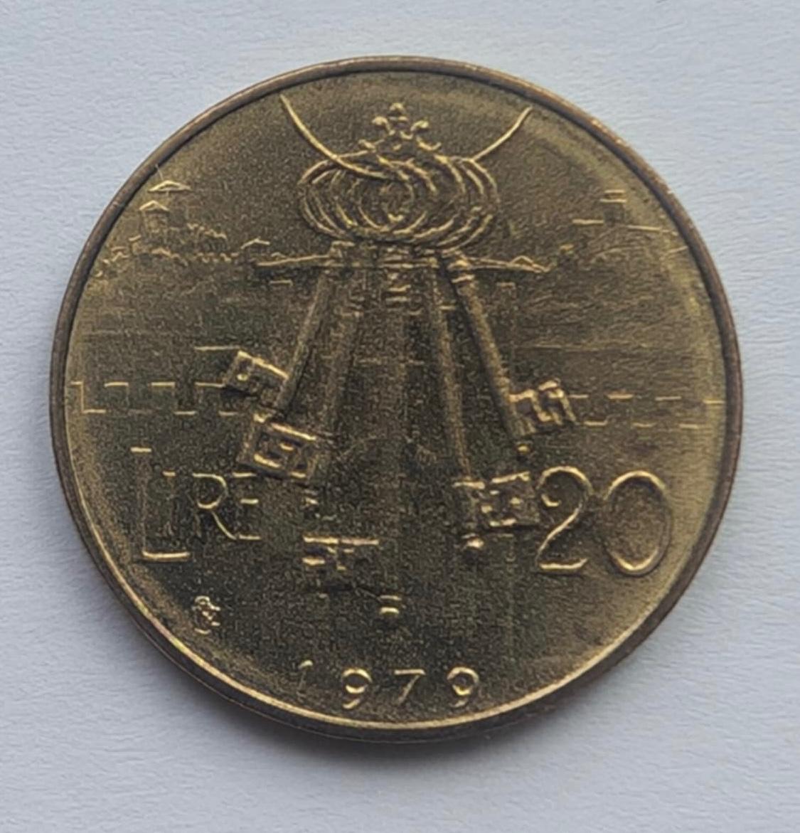 San Marinas 20 Lirų 1979