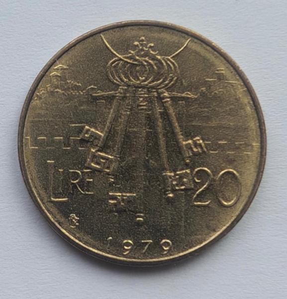 San Marinas 20 Lirų 1979