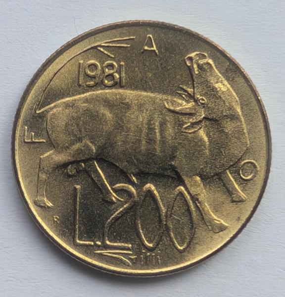 San Marinas 200 Lirų 1981