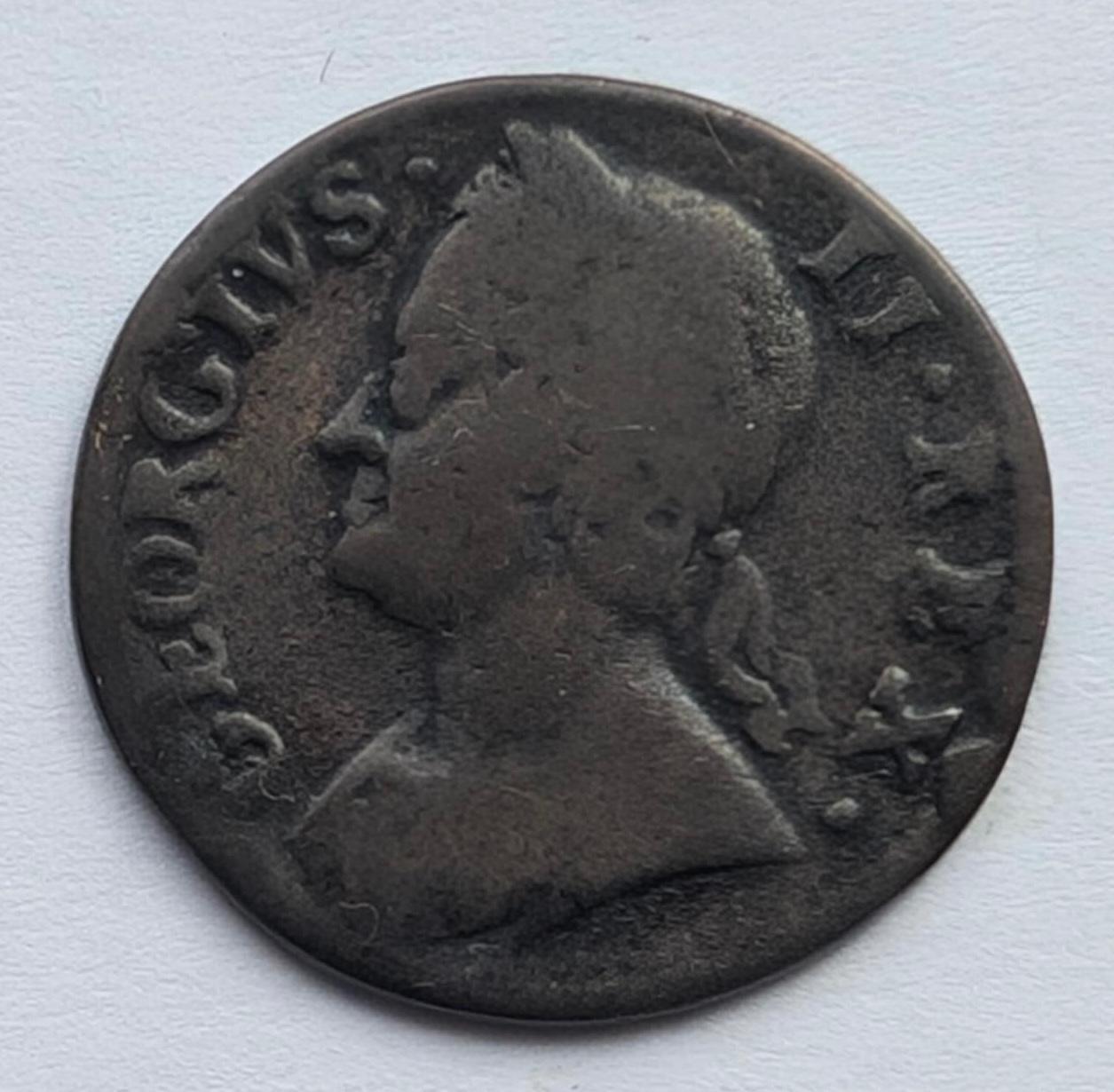 Didžioji Britanija 1 fartingas 1754