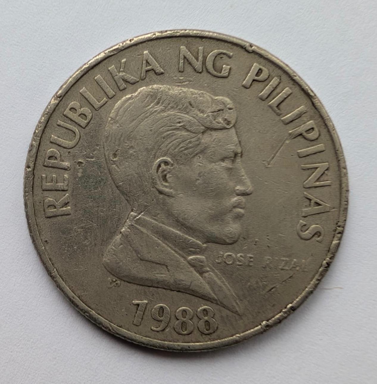 Filipinai 1 pesas 1988