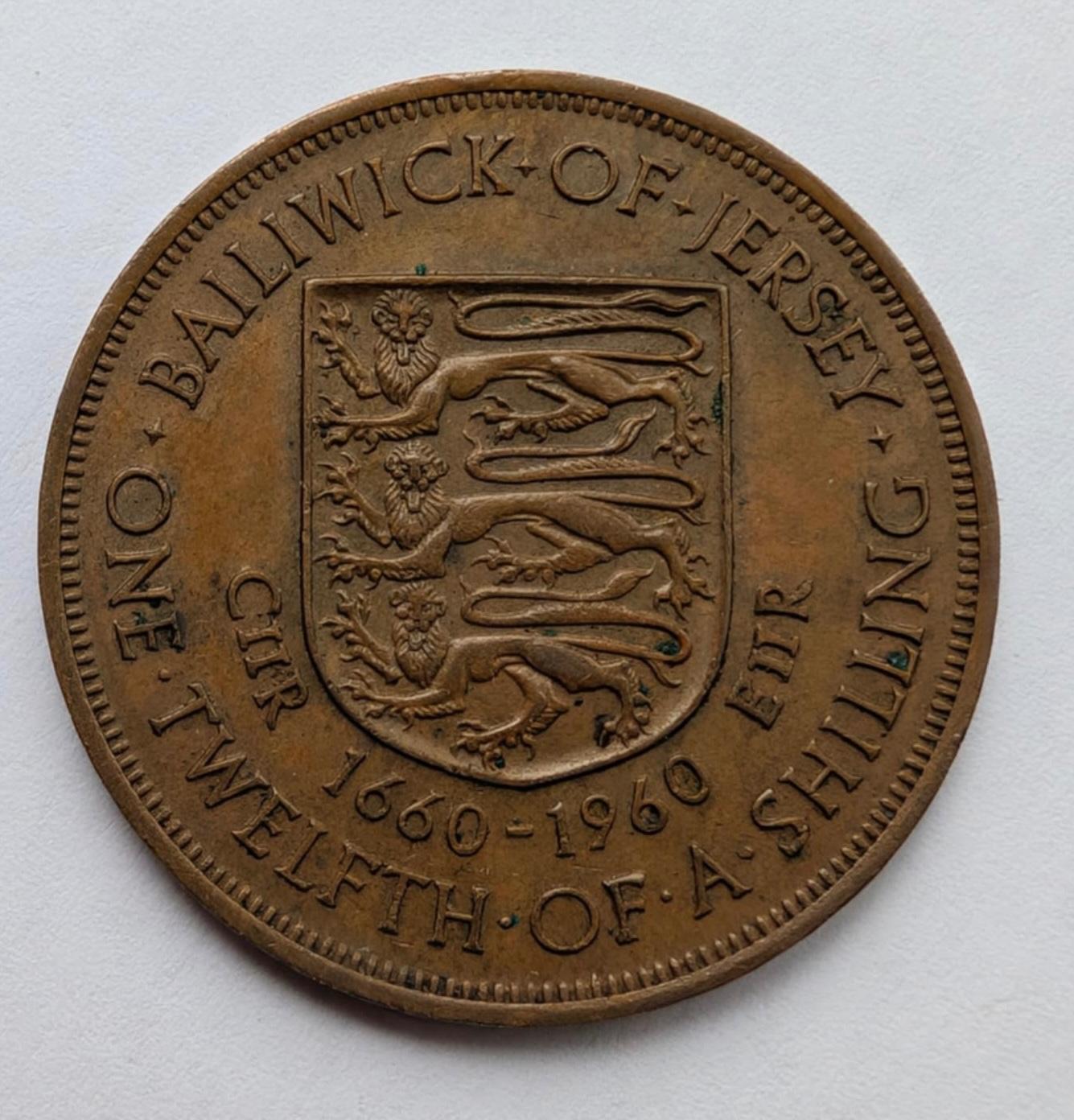 Džersis 1/12 šilingo 1960