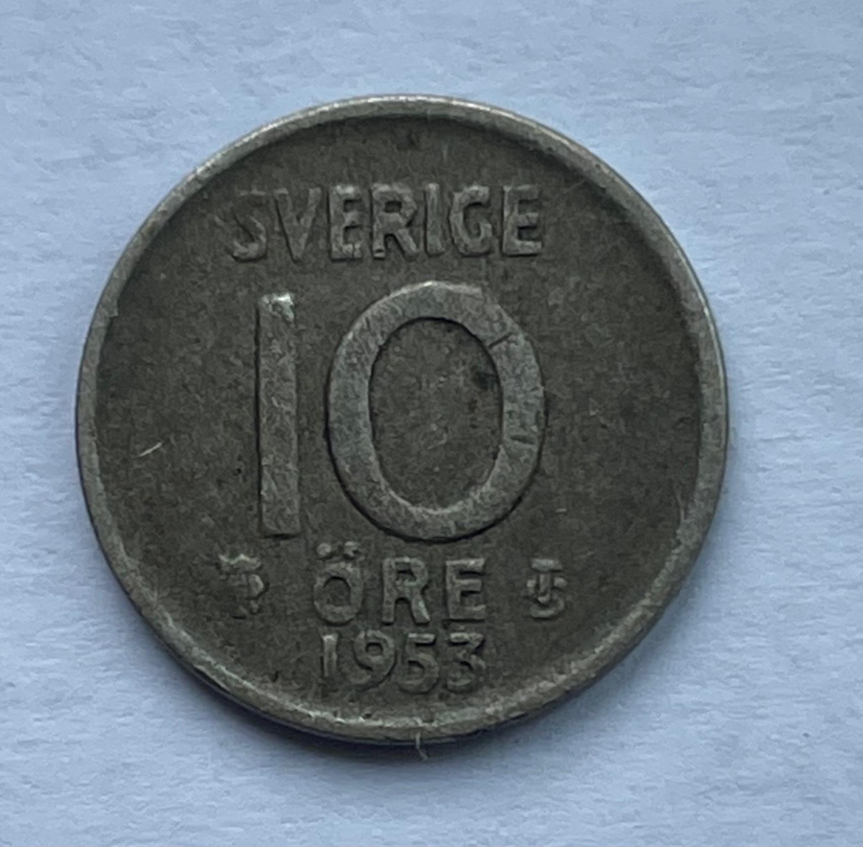 Švedija 10 ore 1953