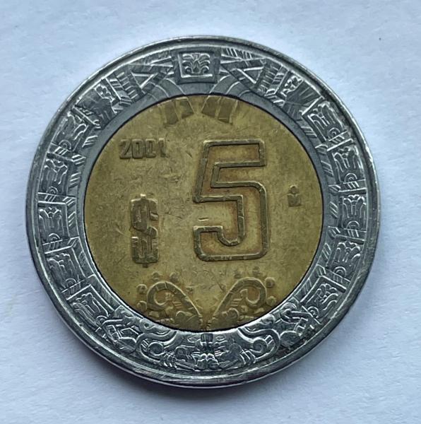 Meksika 5 pesai 2001