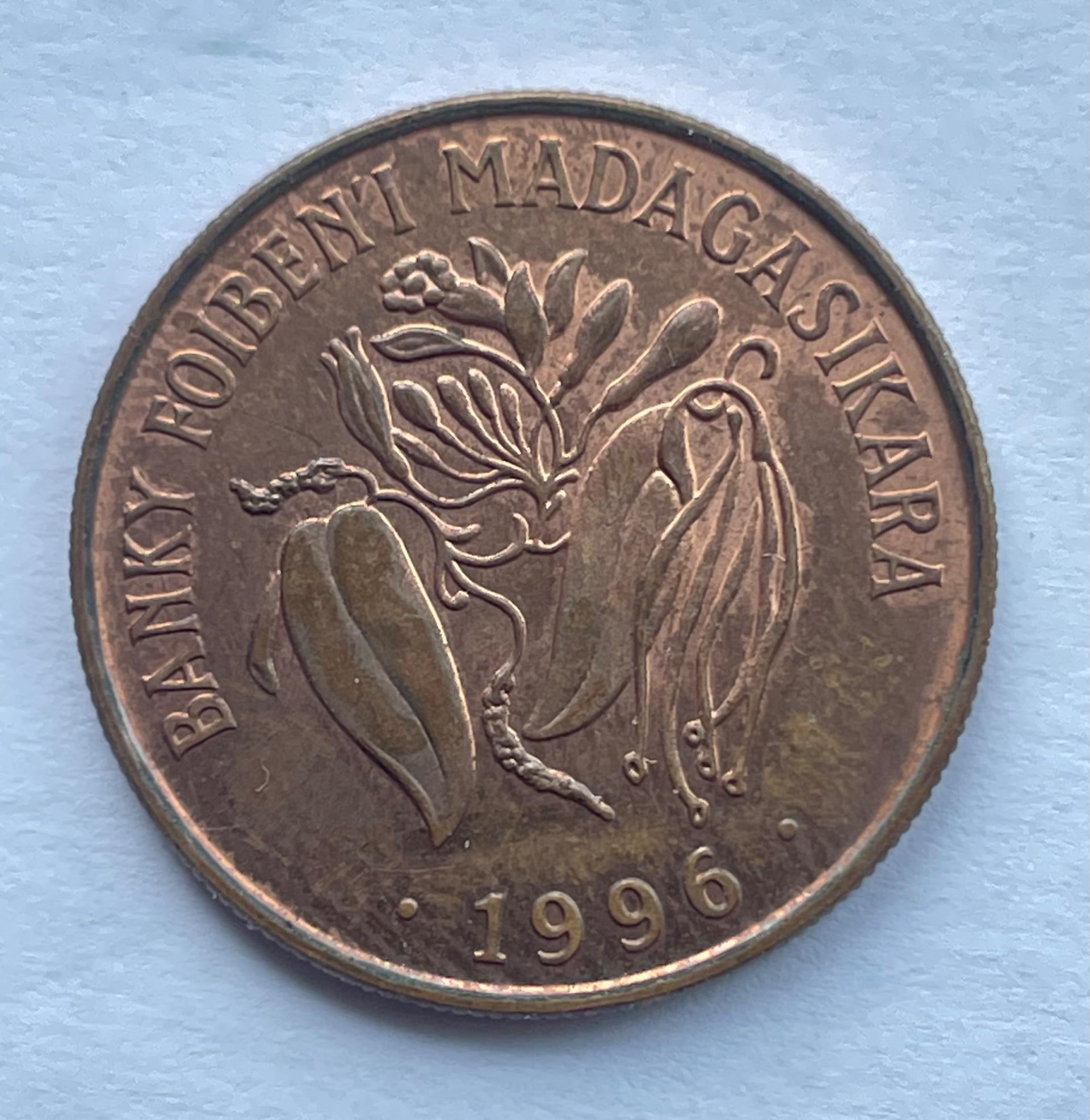 Madagaskaras 10 frankų 1996