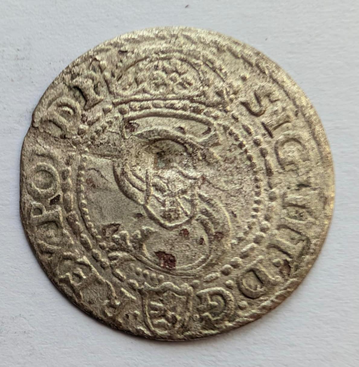 Žygimanto Vazos 1592 šilingas Malborgas