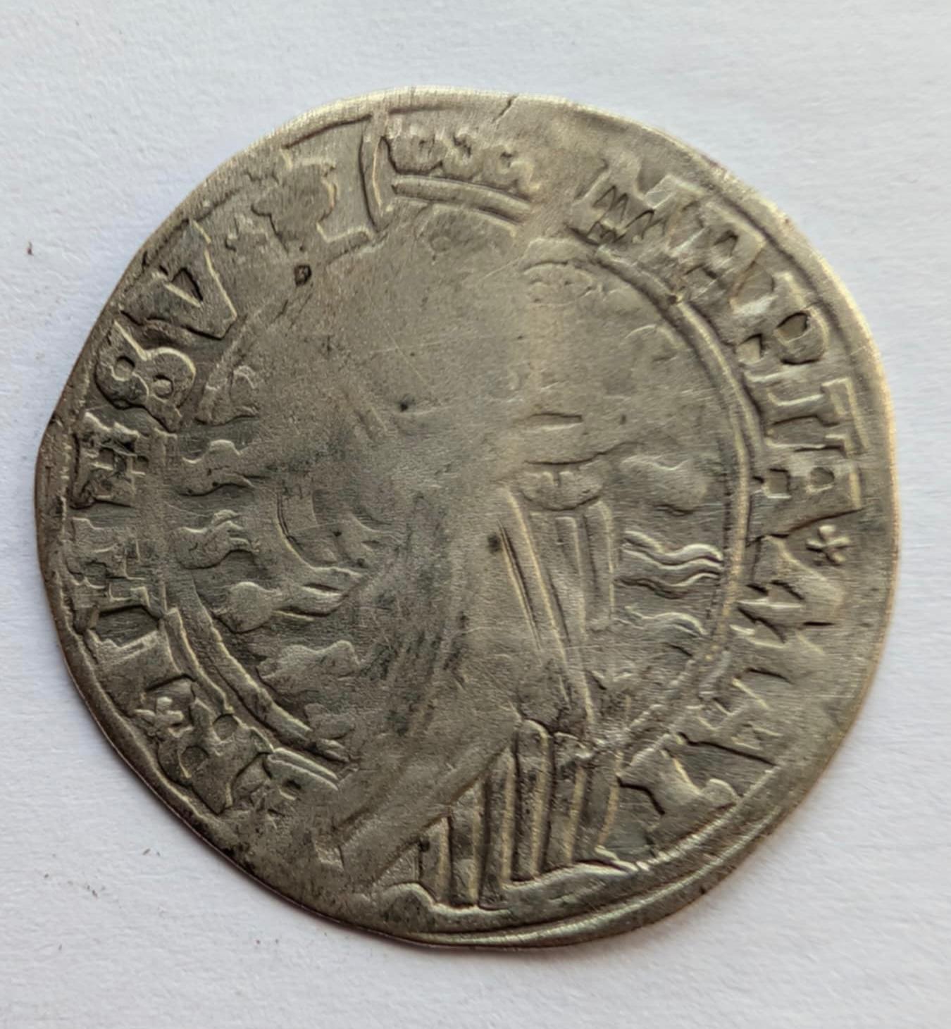 Vokietijos žemės Goslar miestas 1555 mariengrosh