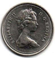 Kanada. 25 centai ( 1979 ) XF