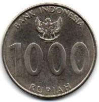 Indonezija. 1000 rupijų ( 2010 ) AU