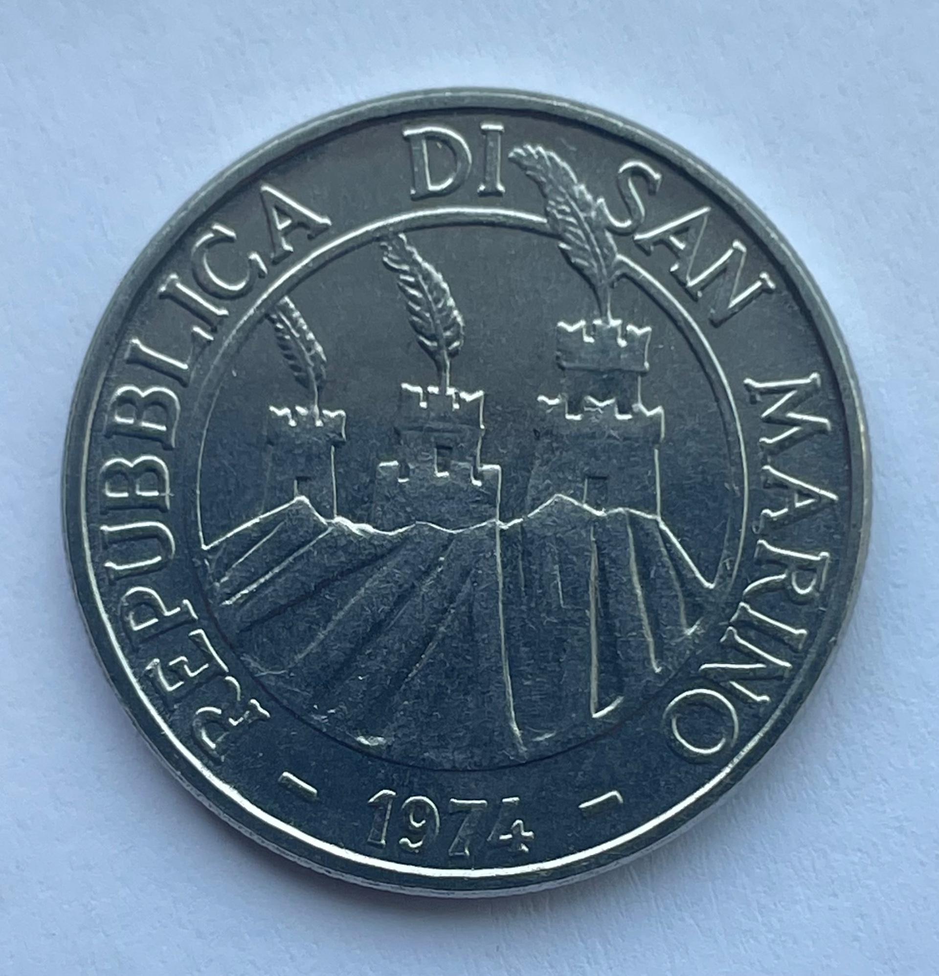 San Marinas 50 lirų 1974