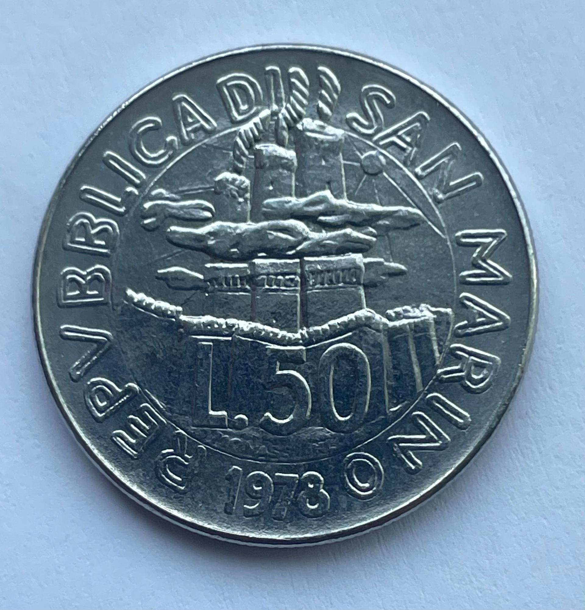 San Marinas 50 lirų 1977