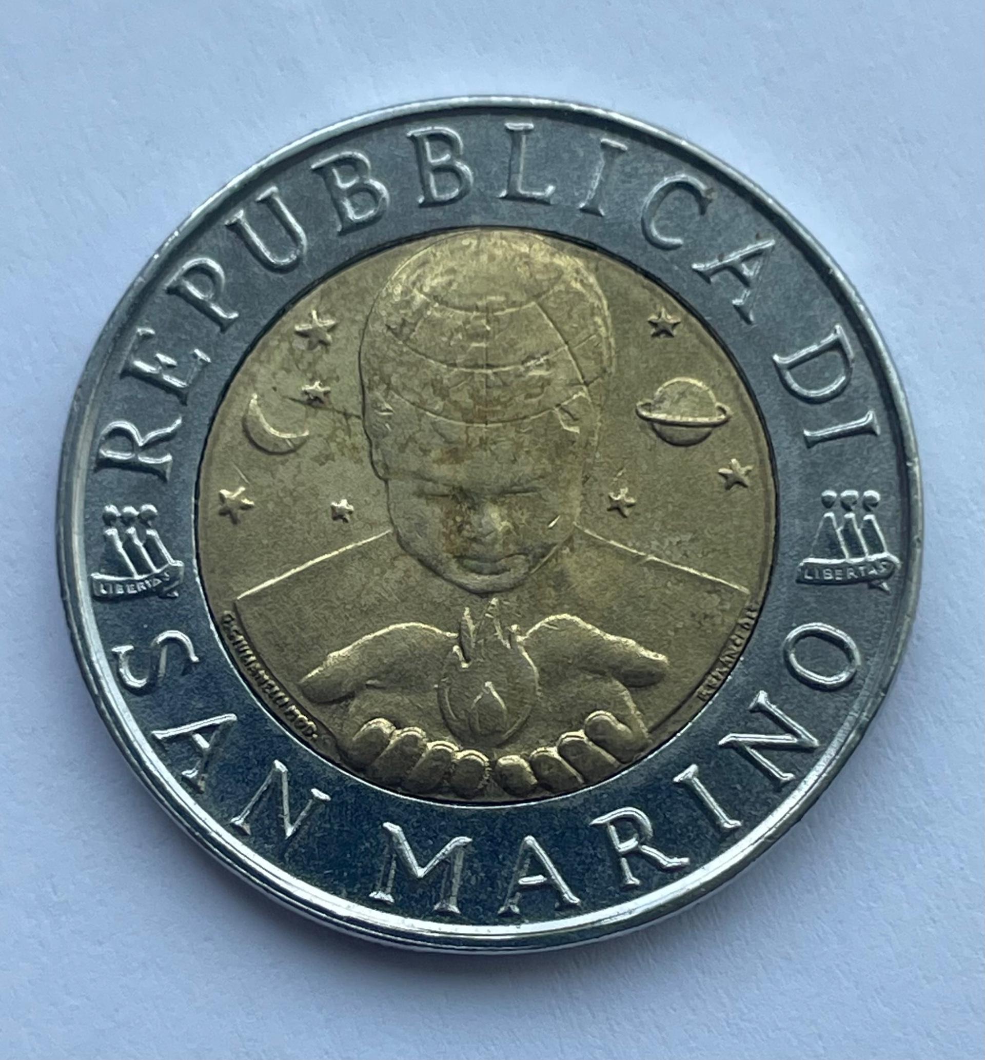 San Marinas 500 lirų 1998