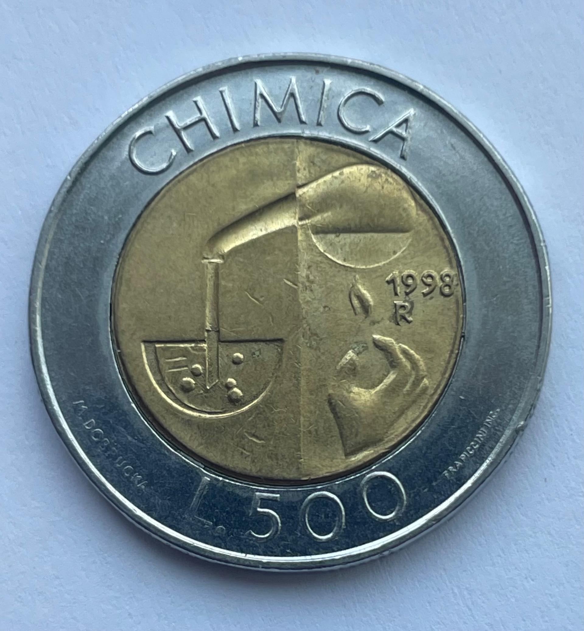 San Marinas 500 lirų 1998