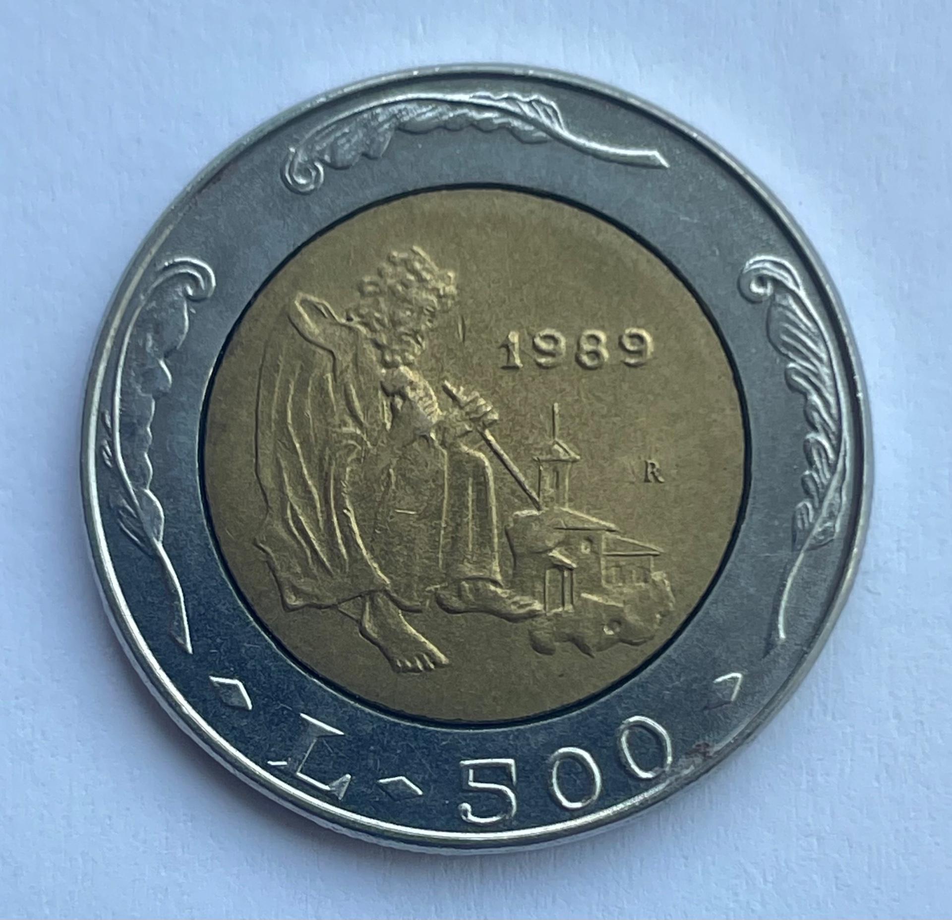 San Marinas 500 lirų 1989