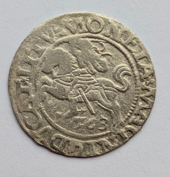 Žygimanto Augusto 1563 pusgrašis 