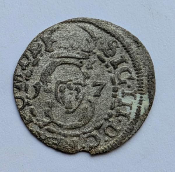 Žygimanto Vazos 1617 šilingas 