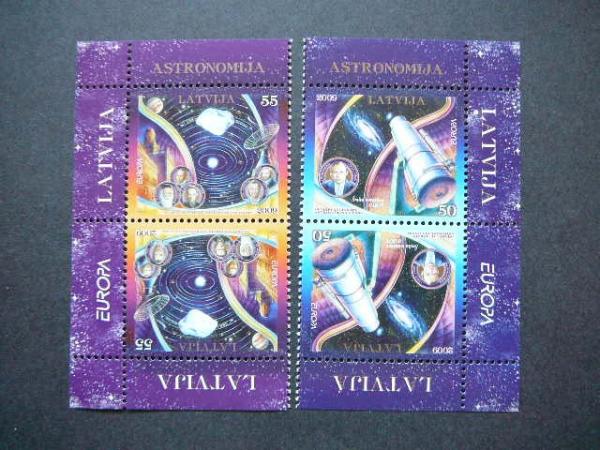 Latvija 2009 Europa Kosmosas Astronomai MNH #